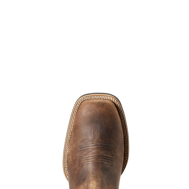 Ariat Sport Wide Square Toe Muške Kaubojske Čizme Tamno Smeđe | HR-039535
