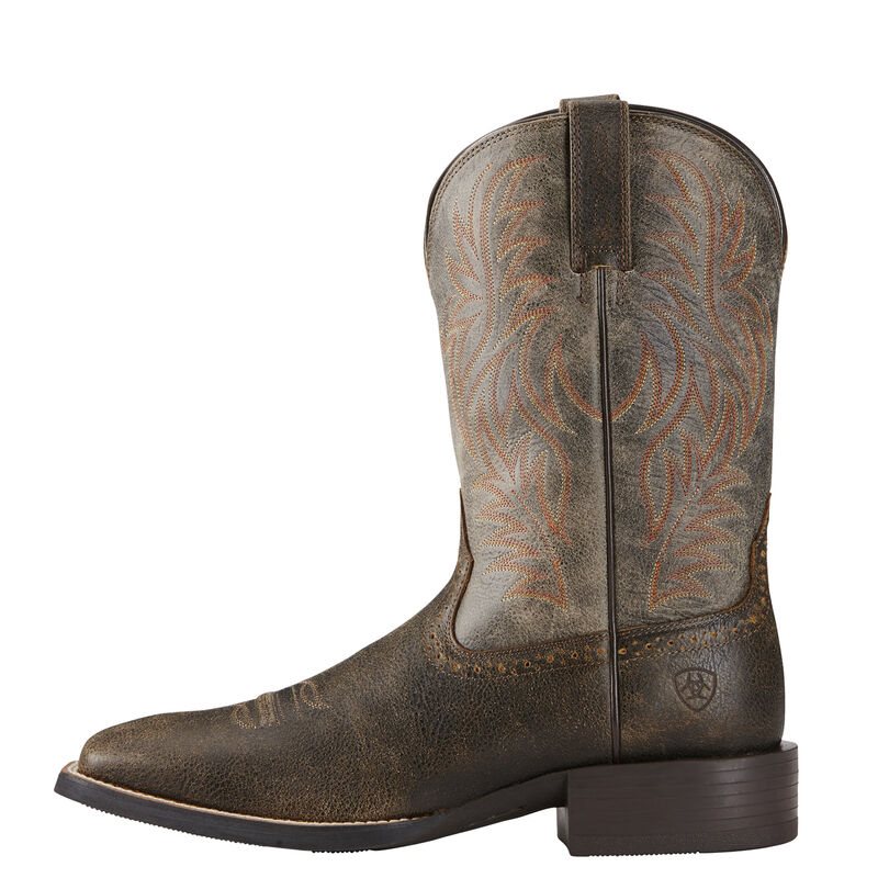 Ariat Sport Wide Square Toe Muške Kaubojske Čizme Kafe | HR-202484