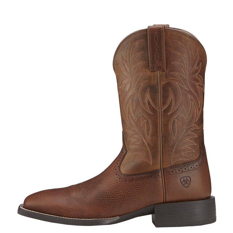 Ariat Sport Wide Square Toe Muške Kaubojske Čizme Bakrene | HR-908531