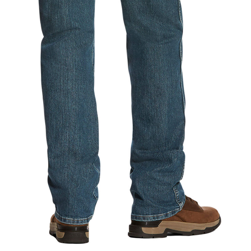 Ariat TEKLow Rise, Bootscut Work Pants - Rebar Denim Muške Traperice Plave | HR-302436