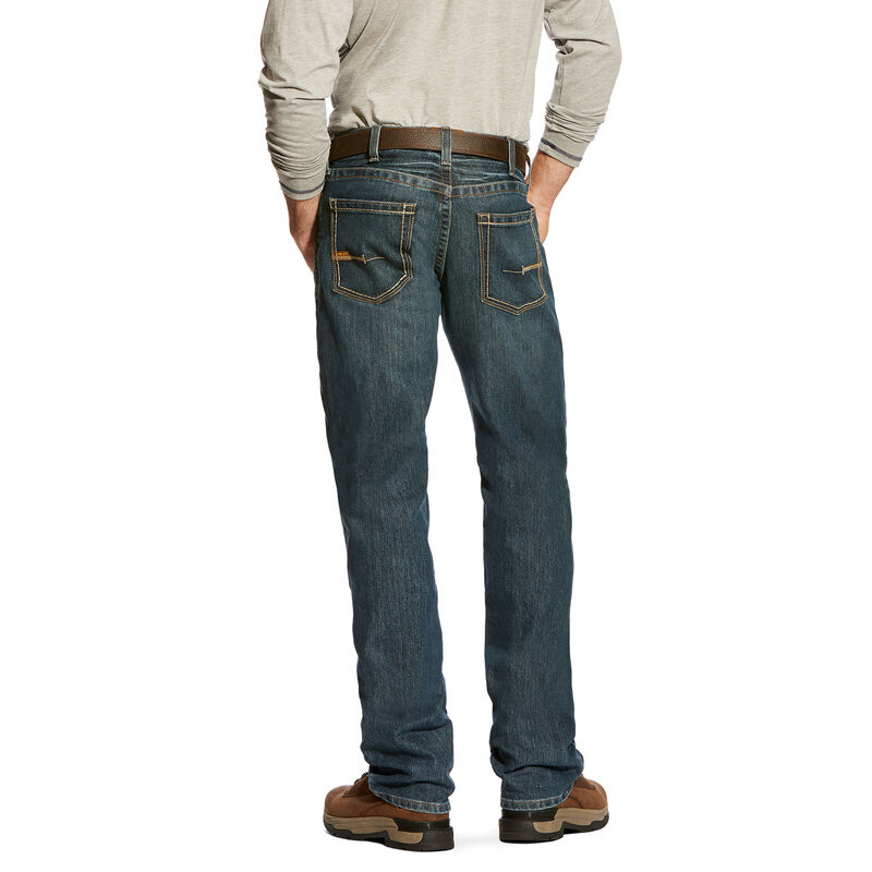 Ariat TEKSlim Fit Work Pants - Rebar Denim Muške Traperice Plave | HR-857092