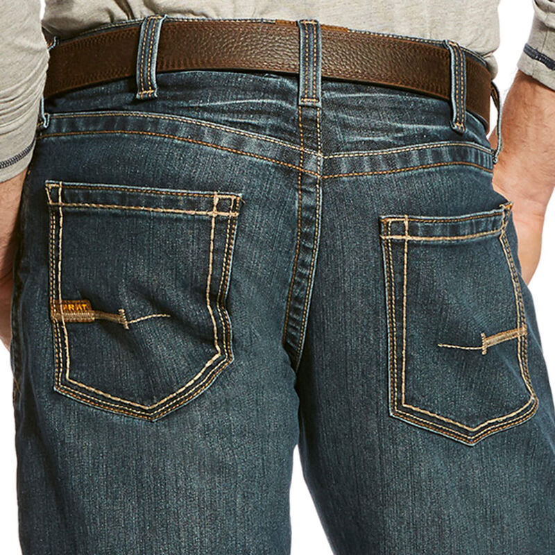 Ariat TEKSlim Fit Work Pants - Rebar Denim Muške Traperice Plave | HR-857092