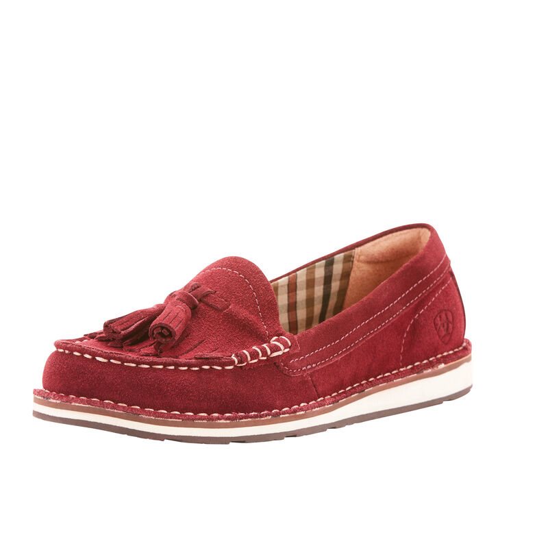 Ariat Tassel Cruiser Ženske Mokasinke Bordo | HR-733038