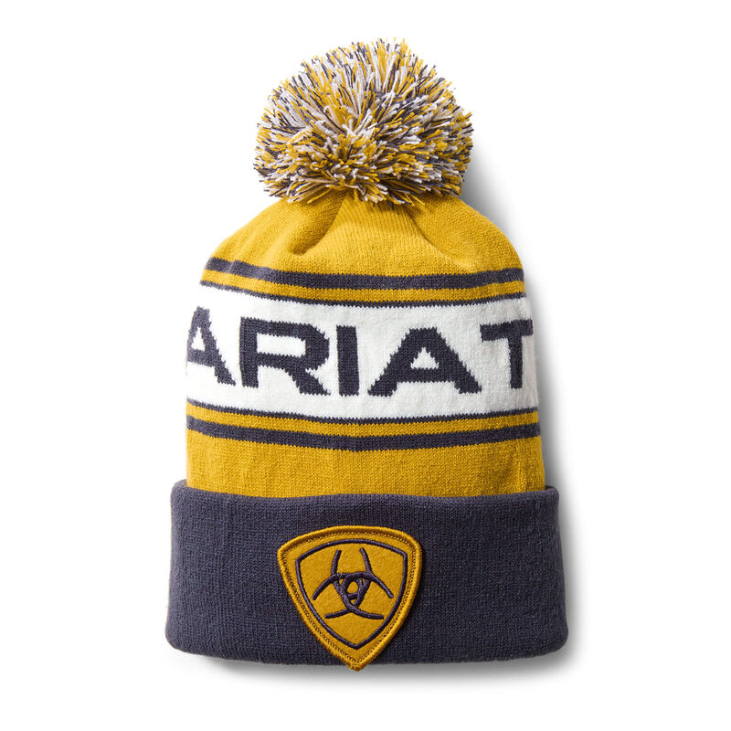 Ariat Team Beanie Ženske Beanie Tamno Sive Žute | HR-332356