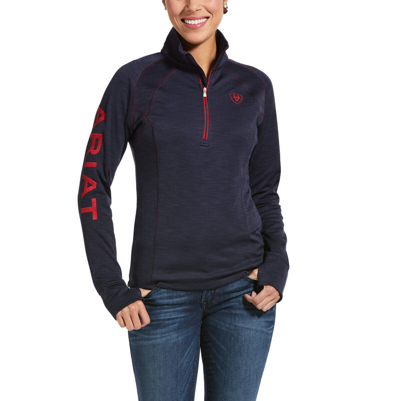 Ariat Tek Team 1/2 Zip Ženske Dukserice Tamnoplave Tamno | HR-542592