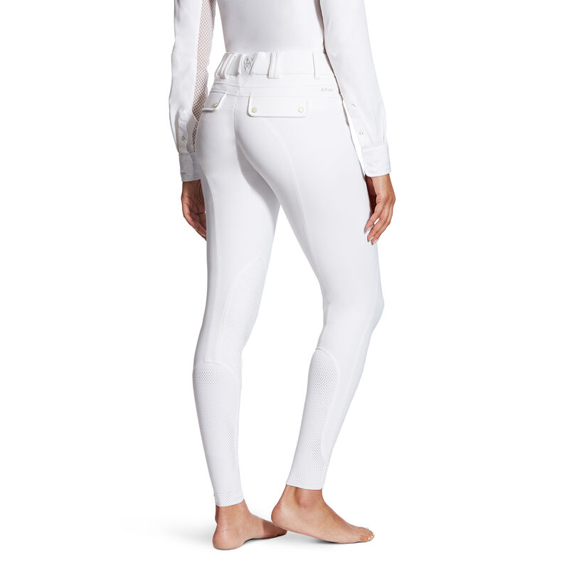 Ariat Tri Factor Grip Knee Patch Breech Ženske Hula-hopke Bijele | HR-054252