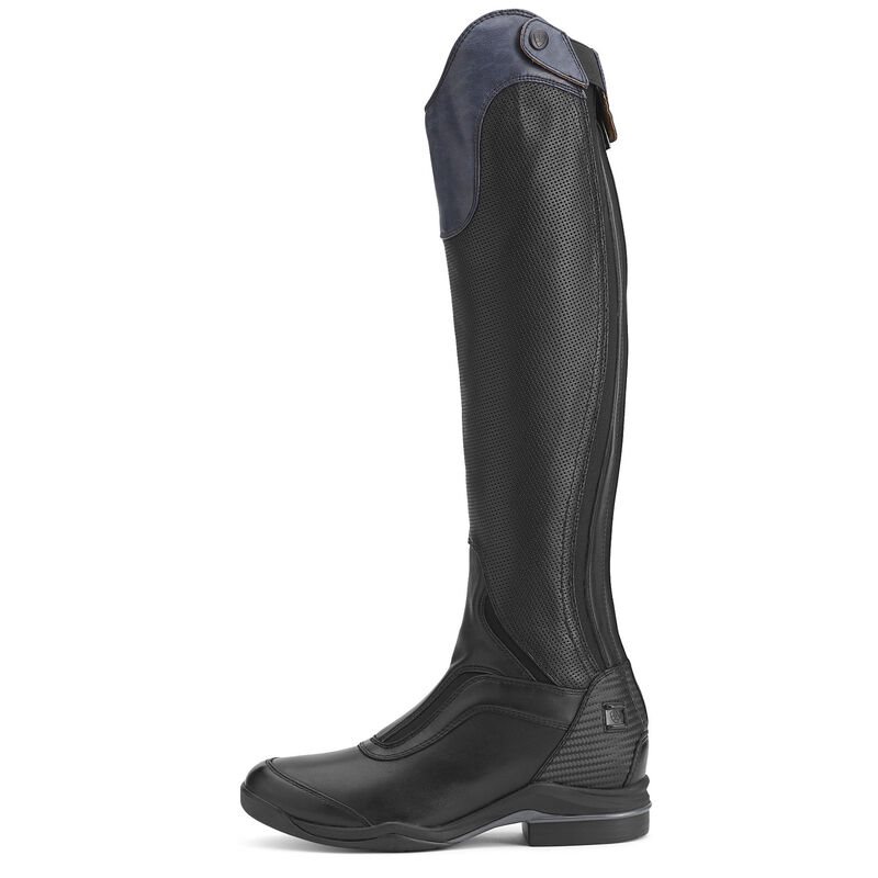 Ariat V Sport Tall Zip Tall Ženske Riding Boots Crne Tamnoplave | HR-162361