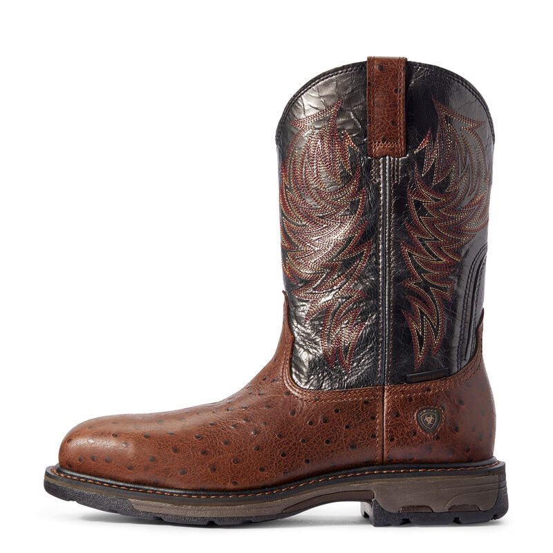 Ariat WorkHog Composite Toe Muške Radne Čizme Tamno Smeđe | HR-753505