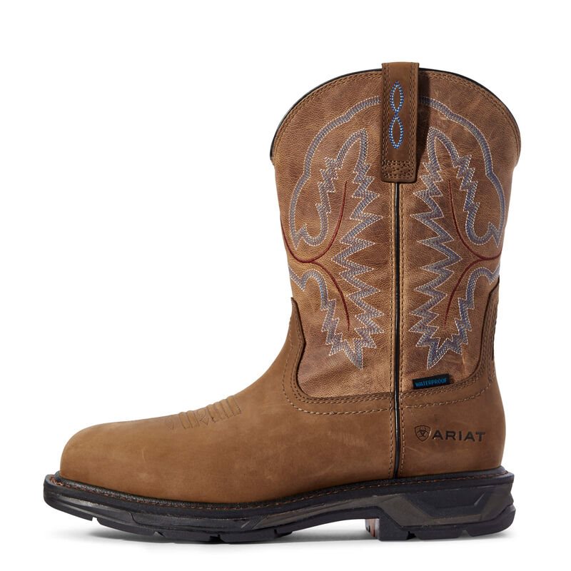 Ariat WorkHog Pull On XT Waterproof Muške Radne Čizme Smeđe | HR-940856
