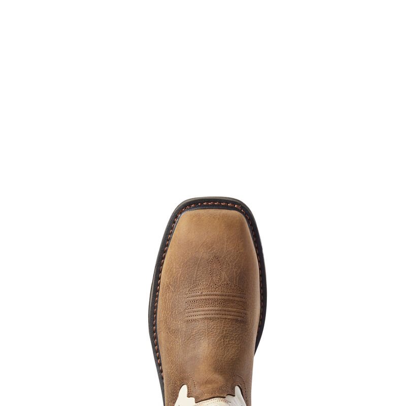 Ariat WorkHog Waterproof Composite Toe Muške Radne Čizme Smeđe Bijele | HR-733005