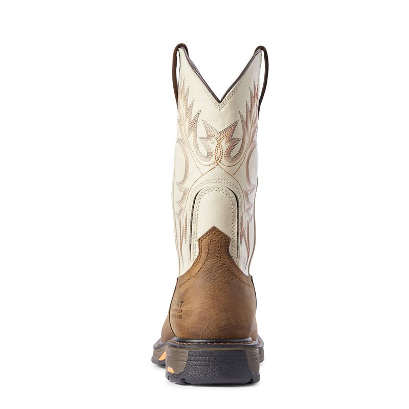 Ariat WorkHog Waterproof Composite Toe Muške Radne Čizme Smeđe Bijele | HR-733005