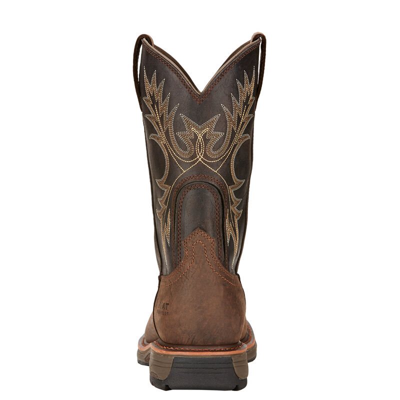 Ariat WorkHog Waterproof Pull On Muške Radne Čizme Smeđe | HR-162250