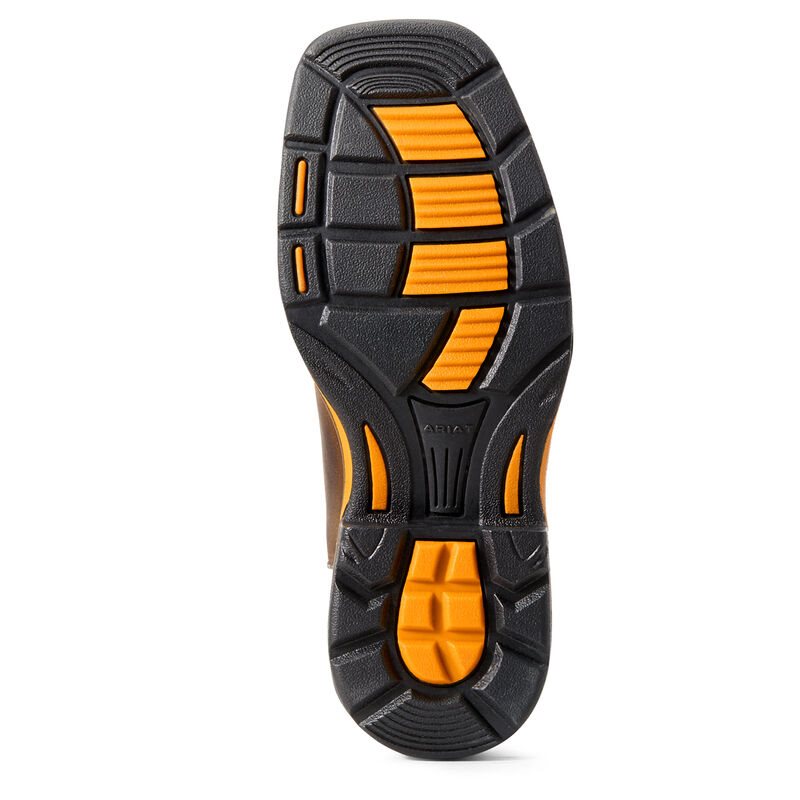Ariat WorkHog Wide Square Toe Boots Dječje Kaubojske Čizme Tamno Smeđe Bakrene | HR-145275