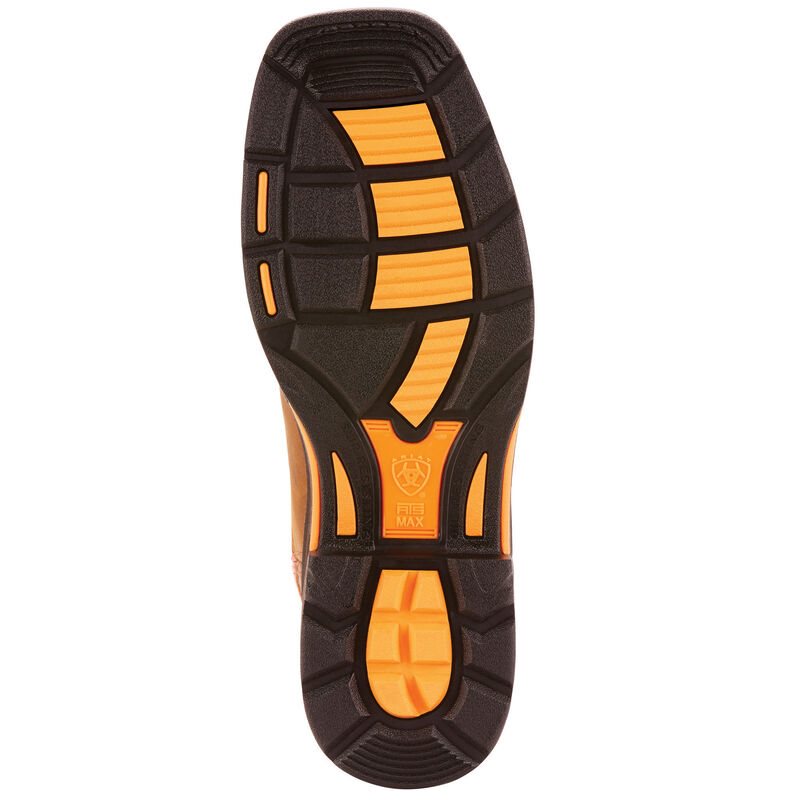 Ariat WorkHog Wide Square Toe Steel Toe Muške Radne Čizme Smeđe Narančaste | HR-314685