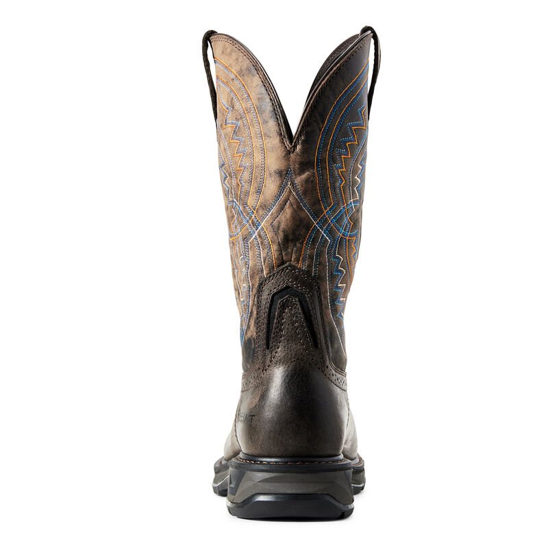 Ariat WorkHog XT Coil Wide Square Toe Carbon Toe Muške Radne Čizme Smeđe Čokoladne | HR-365505