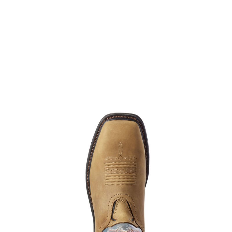 Ariat WorkHog XT Dare Carbon Toe Muške Radne Čizme Smeđe Srebrne | HR-608626
