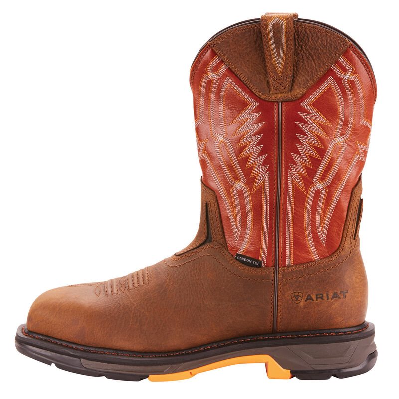 Ariat WorkHog XT Pull On Dare Carbon Toe Muške Radne Čizme Smeđe | HR-623301