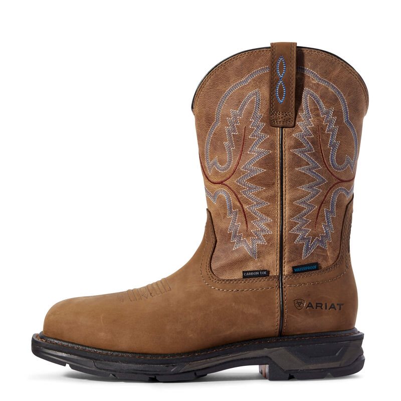Ariat WorkHog XT Pull On Waterproof Carbon Toe Muške Radne Čizme Smeđe | HR-672417