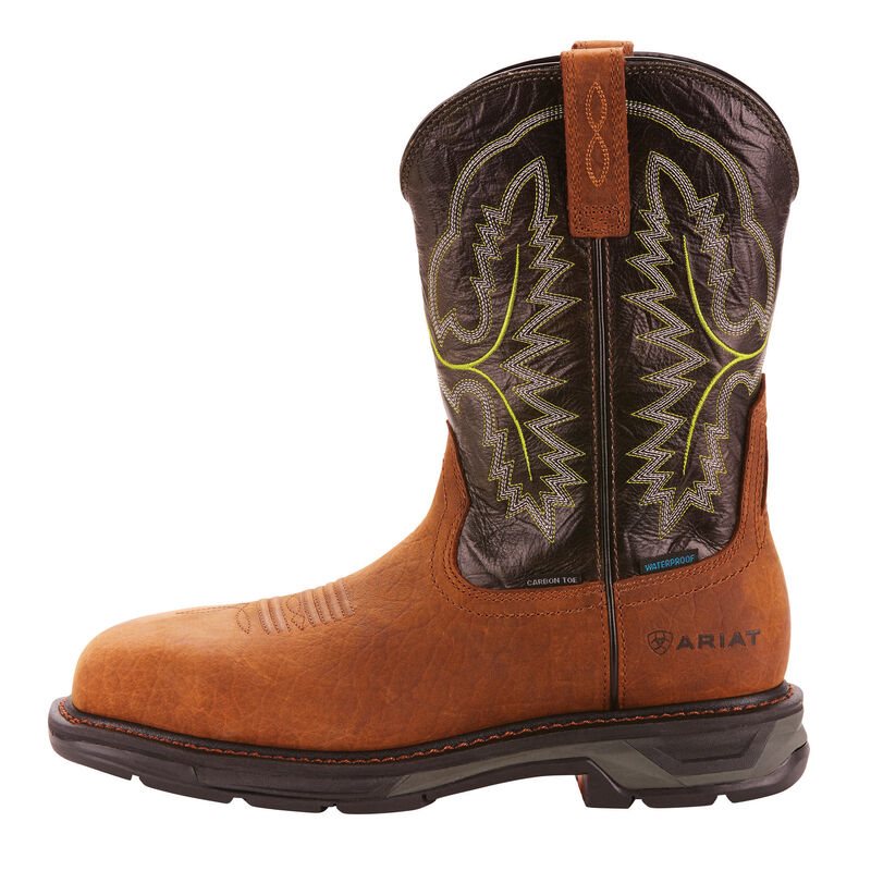 Ariat WorkHog XT Waterproof Carbon Toe Muške Radne Čizme Smeđe Čokoladne | HR-470129