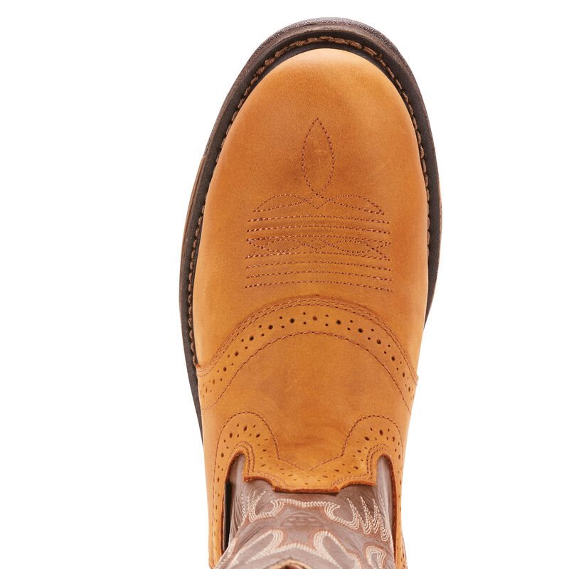 Ariat Workhog Pull-on Ct Muške Radne Čizme Smeđe | HR-275561